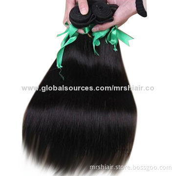 18-inch Double-drawn Straight Brazilian Virgin Hair Extensions